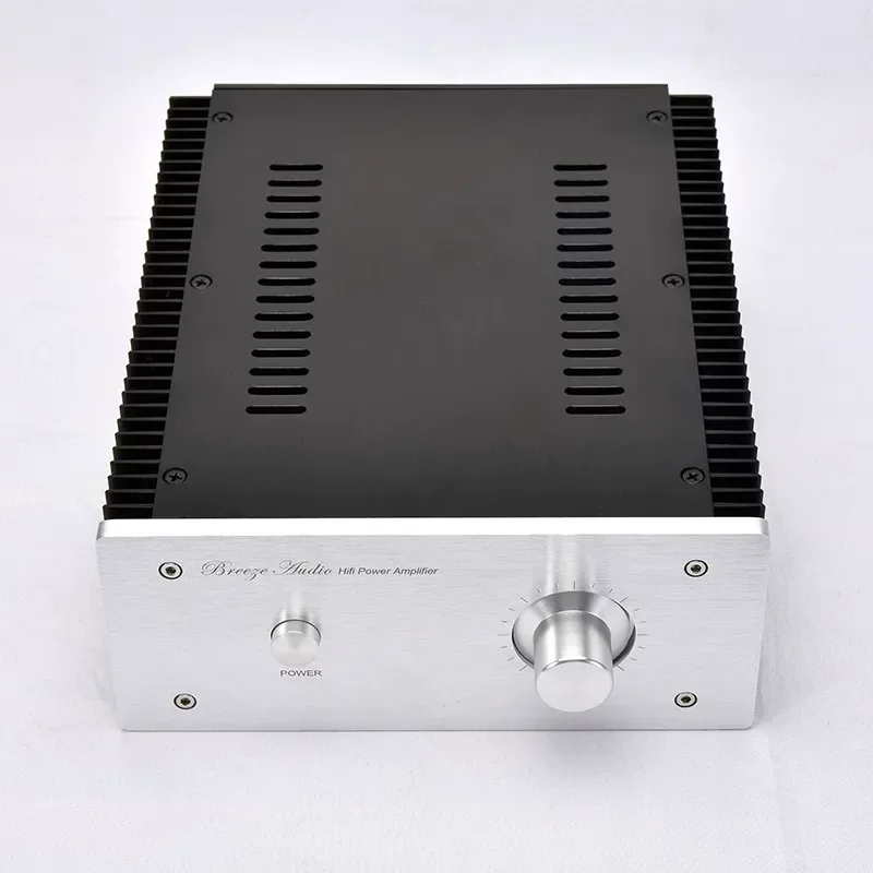 Dual Side Class A Heat Sink Aluminum Chassis for Power Amplifier Small Shell Case Fine Wire Drawing Process Audio DIY