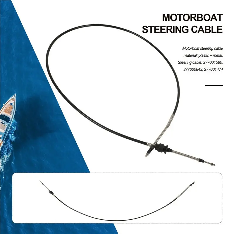 Jet Ski Steering Cable 277001580 277000843 277001474 Fits For Sea-Doo GTI GTS RXP RXP-X Wake 130 155 215 255 2005-2011 view 4