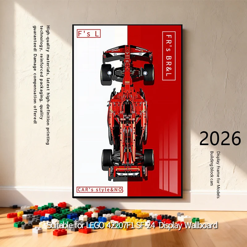 

НОВИНКА 2026: Настенная витрина для моделей LEGO 42207F1 SF-24, настенный дисплей-бокс, фоторамка