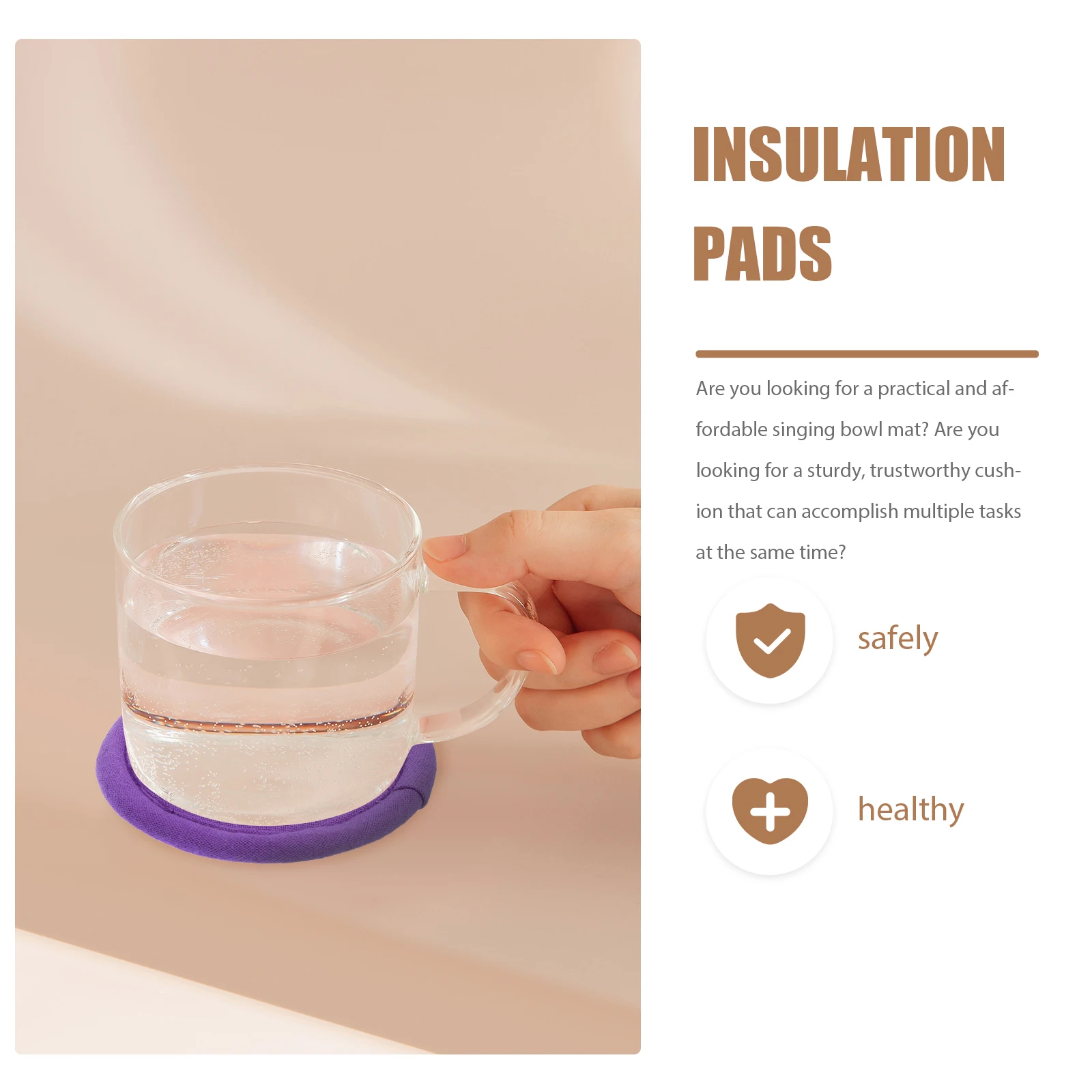 

1pc Embroidery Tea Pot Mat Tibetan Singing Bowl Cushion Sound Bowl Pad Durable Craft Instrument Accessory For Home