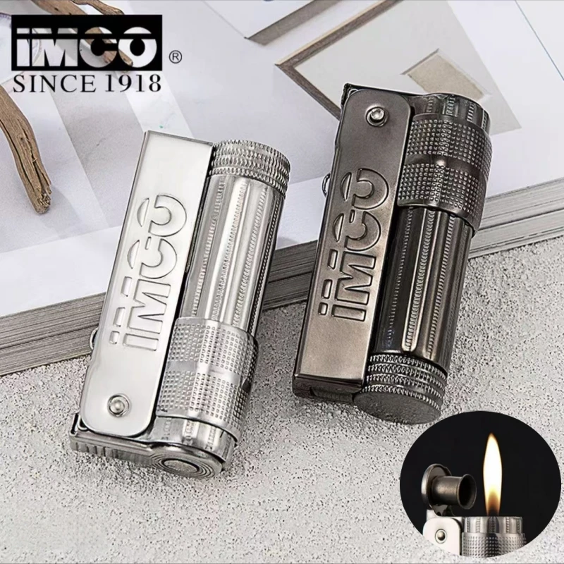 

Classic Austrian IMCO Lighter Metal Retro Nostalgic Windproof Cotton Oil Portable Outdoor Lighter Smoking Tool Men's Gift