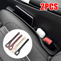 1 Pair Car Seat Gap Plug Strip Side Seam Car Gap With Slot Filler Leak Proof  Storage Organizer Interior Decoration Universal