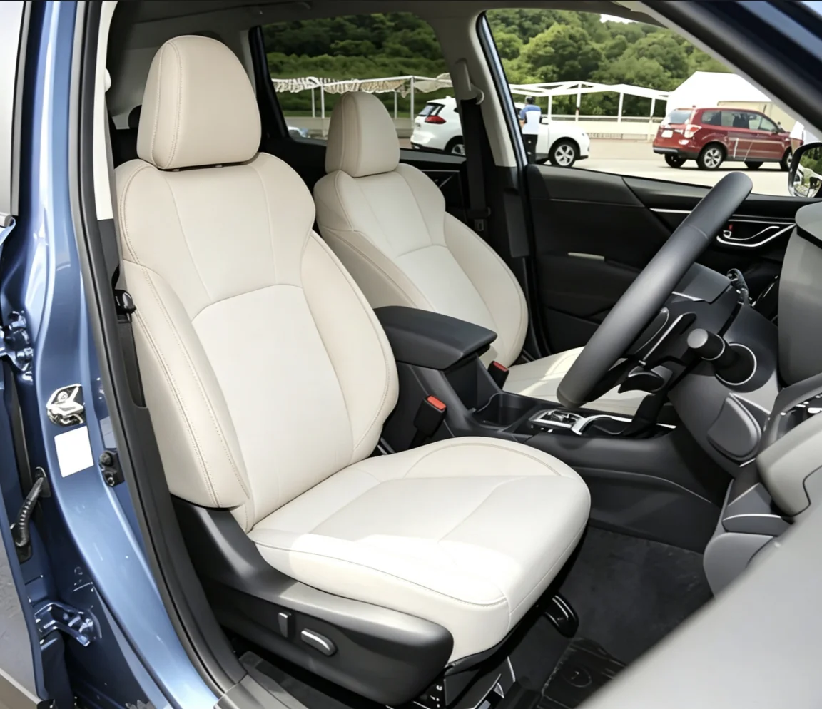 Für Subaru Forester 2019~2021 Maßgefertigte Autositzbezüge Luxuriöses Nappaleder 100% Passgenau Innenraumzubehör 360 ° Vollständige Abdeckung – Detail 1