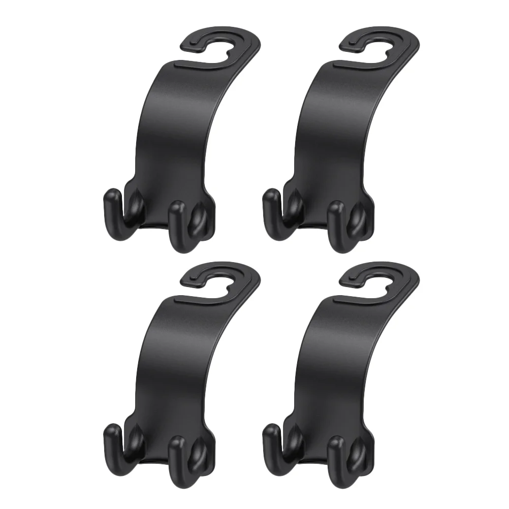 4pcs Car Back Headrest Hanger Back Seat Hook Auto Back Headrest Hanger Car Back Headrest Hangers Plastic Car Hanger