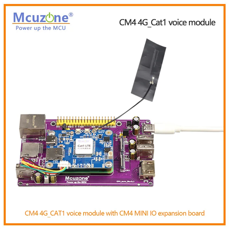 Raspberry Pi CM4 4G_Cat1 voice module Remote voice broadcast, cloud speaker Support TTS,MP3