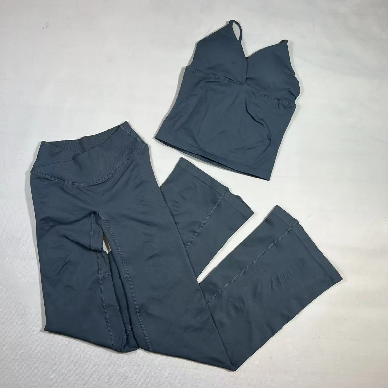 Top en Vision Flares-legging Dames V Crossover Naadloze yogabroek Geen voornaamste naad Sportlegging Bootcut trainingsbroek