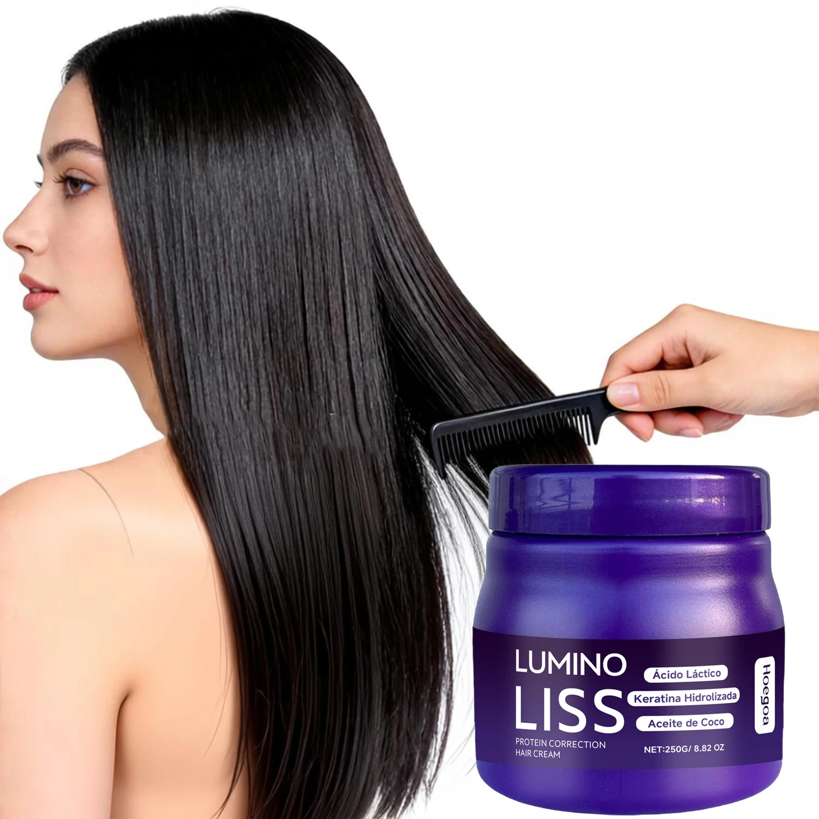 Protein-Glättungscreme Tiefenreparatur-Conditioner Glättend Nährend Verbesserung von Frizz-Haar für Seidig Glattes Haar