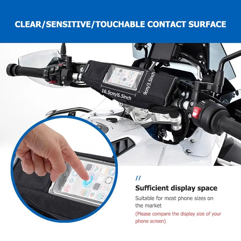 Motorcycle Waterproof Fuel Tank Phone Bag Navigation Backpack For Recaro view 5