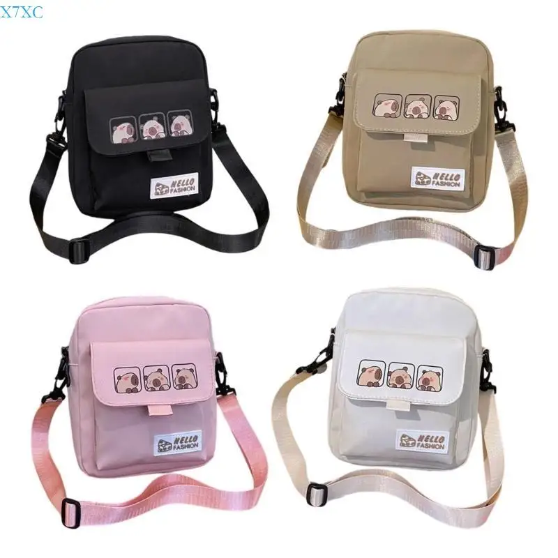 

X7XC Trendy Capybara Themed Compact Shoulder Purse Crossbody Bag For Casual Occasion