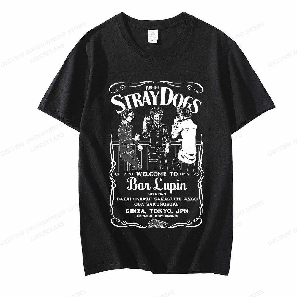 

Manga Bungou Stray Dogs T Shirt Men Women Fashion T-shirts Cotton Tshirt Kids Hip Hop Tops Tees Boy Tees Y2k Clothes Summer Tops