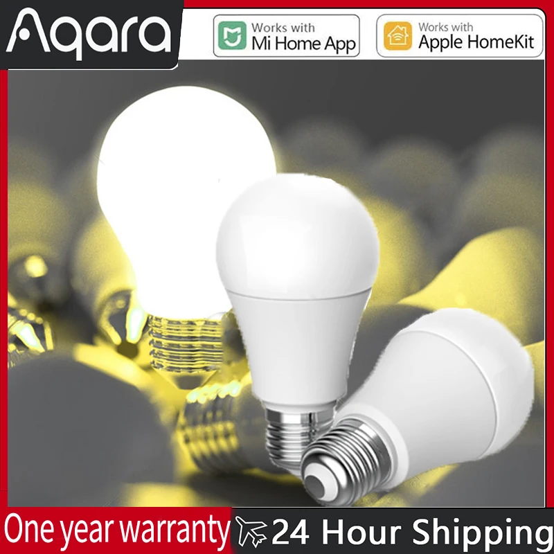 

Aqara Light Bulb E27 Smart LED Zigbee 9W 2700K-6500K Smart Remote bulb Light For Xiaomi Mi Home HomeKit Smart Home LED Bulb