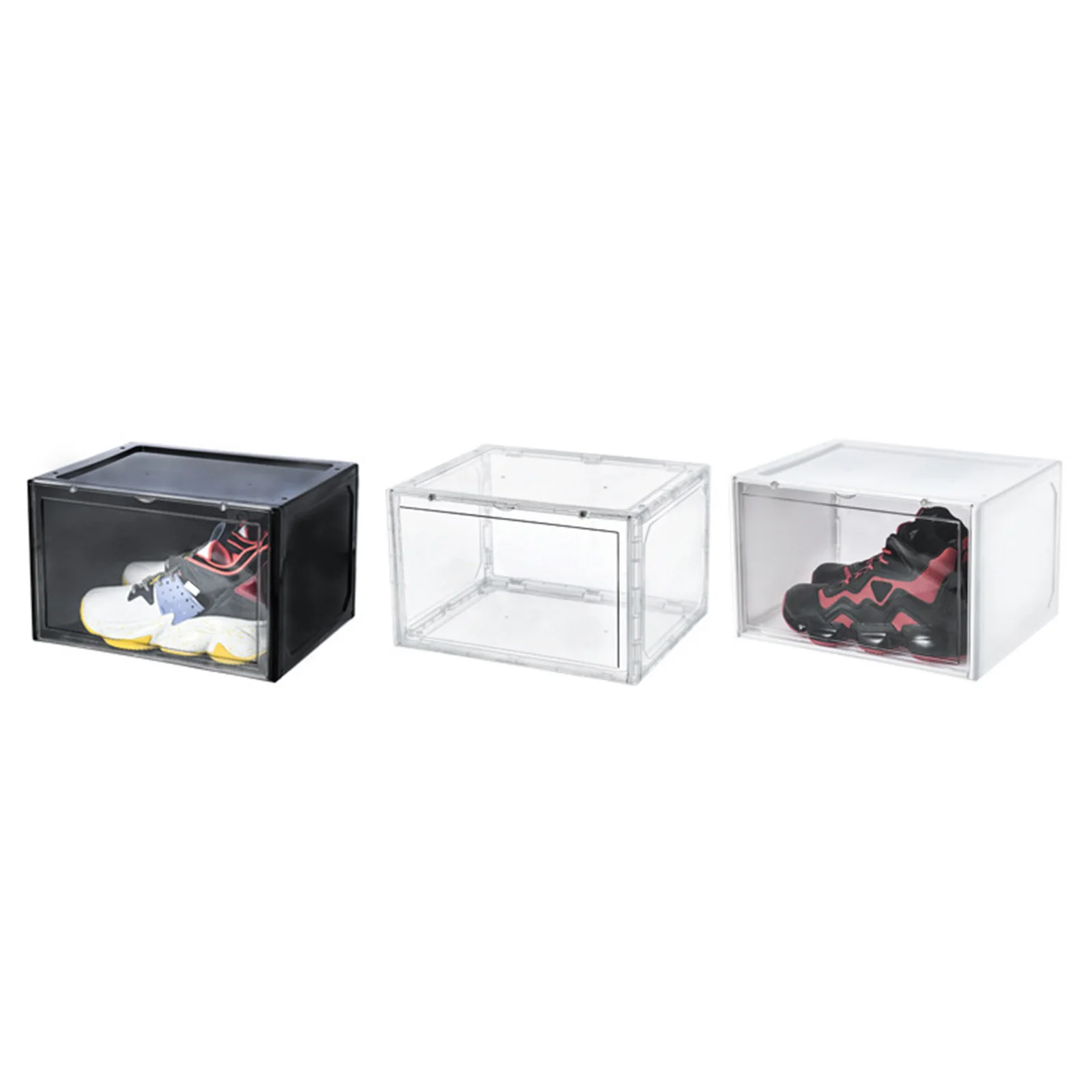 Stackable Shoe Box Drawers Display Box Basketball Storage Box Women Bags Shoe Storage Box Stackable Display Case Storage