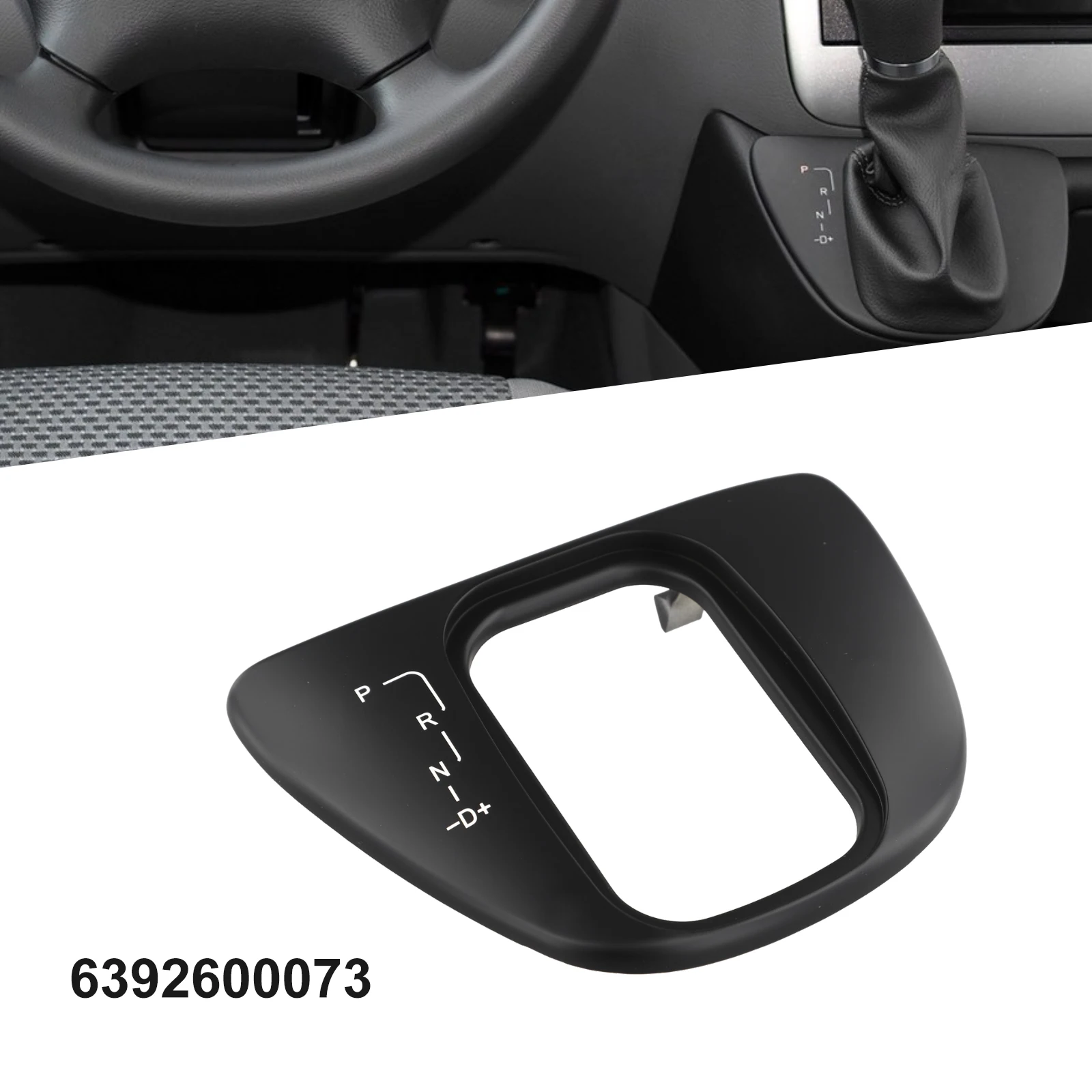 1 PCS Shift Cover For Vito 2010-2015 Gear Lever Panel Lever Baffle OE：6392600073 Black For Mercedes W639 1 PCS