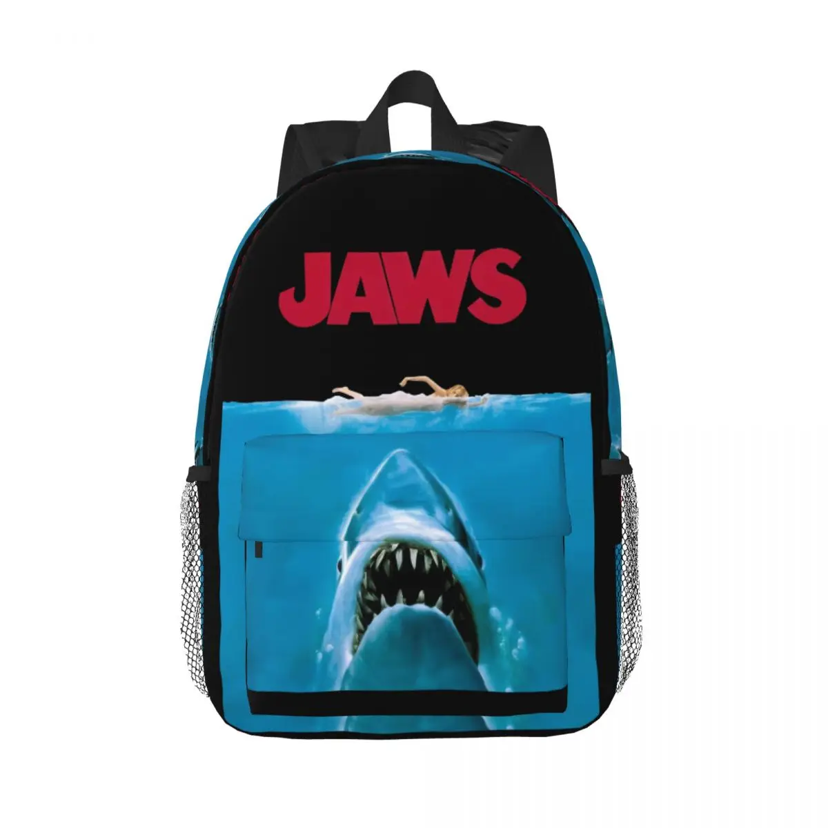 Mandíbulas filme cartaz mochila, escola secundária estudante Bookbag, escola secundária