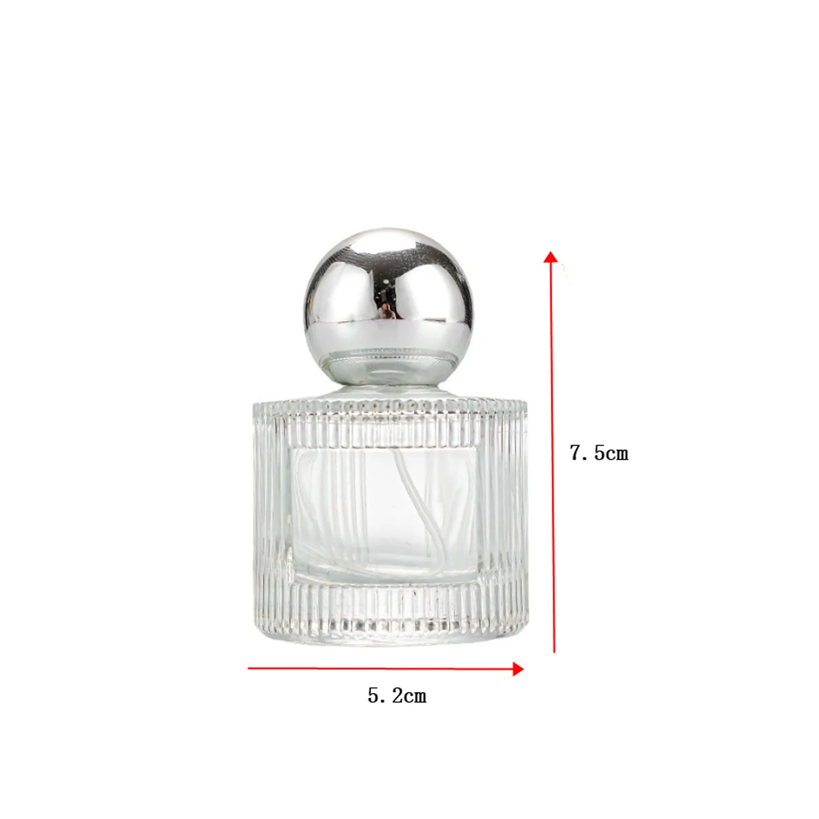 40ml Parfum Dispenser Fles Cilindrische Transparante Glazen Spray Navulfles Draagbare Grote Capaciteit Monster Lege Fles