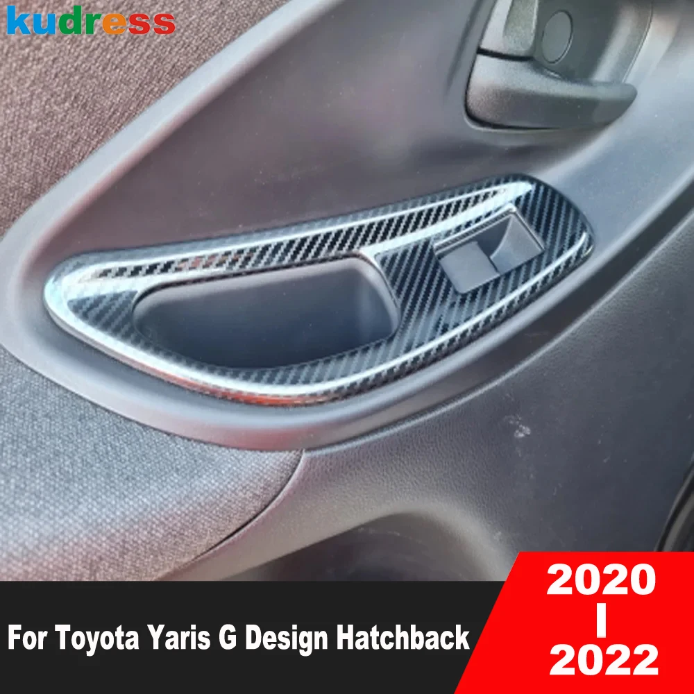 

Для Toyota Yaris G Design Hatchback 2020-2022 стальной салон автомобиля, двери, окна, переключатель подъема, крышка панели, аксессуары для отделки