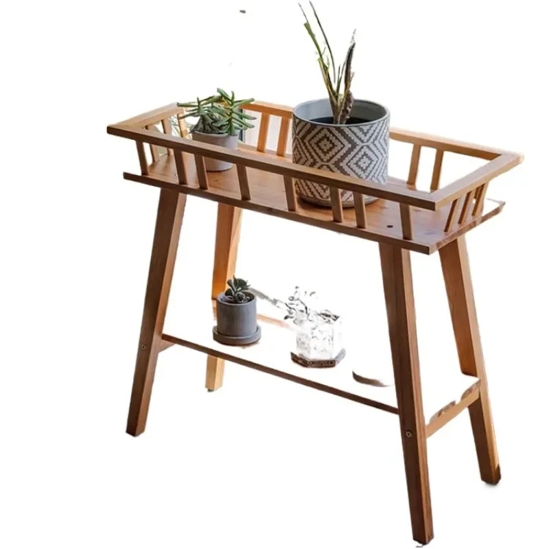 

Solid wood flower stand, living room, balcony storage, indoor flower pot shelf, multi-layer floor type