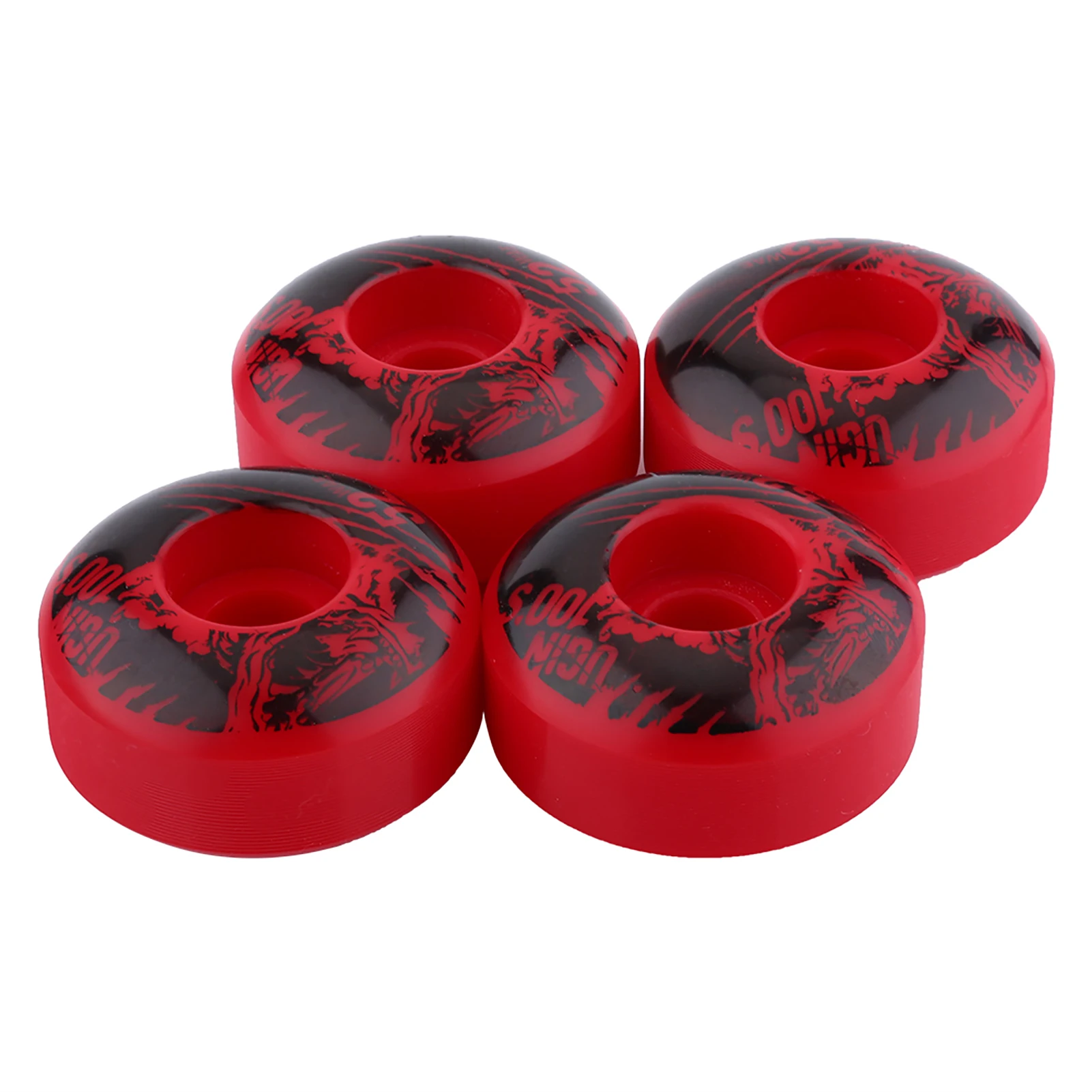 PU Skateboard Wheel, Outdoor Classic Skateboard Wheels, 52mm x 30mm PU Cruiser Longboard Wheels, Set of 4