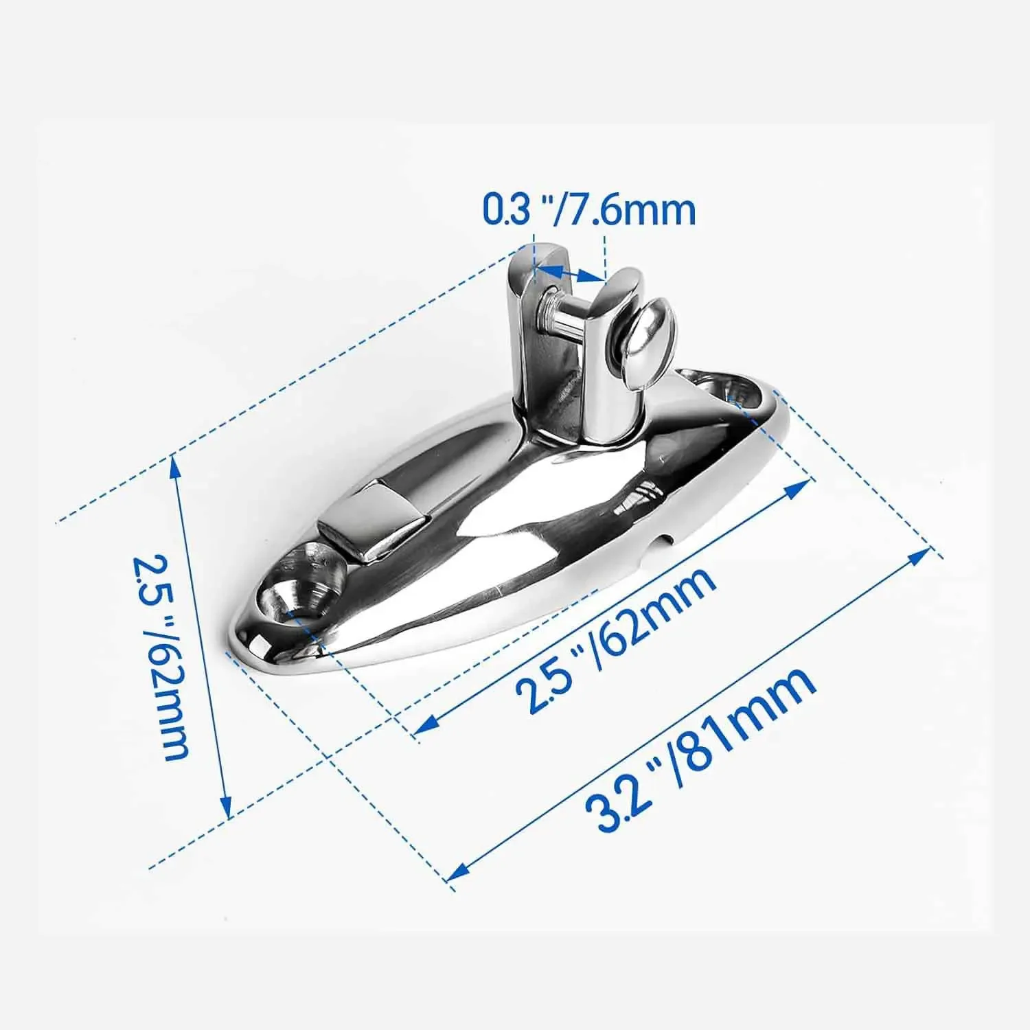 Boat Top Deck Quick Release Hinge Made Of 316 Stainless Steel For Use In Coastal And Offshore For Marine Conditions