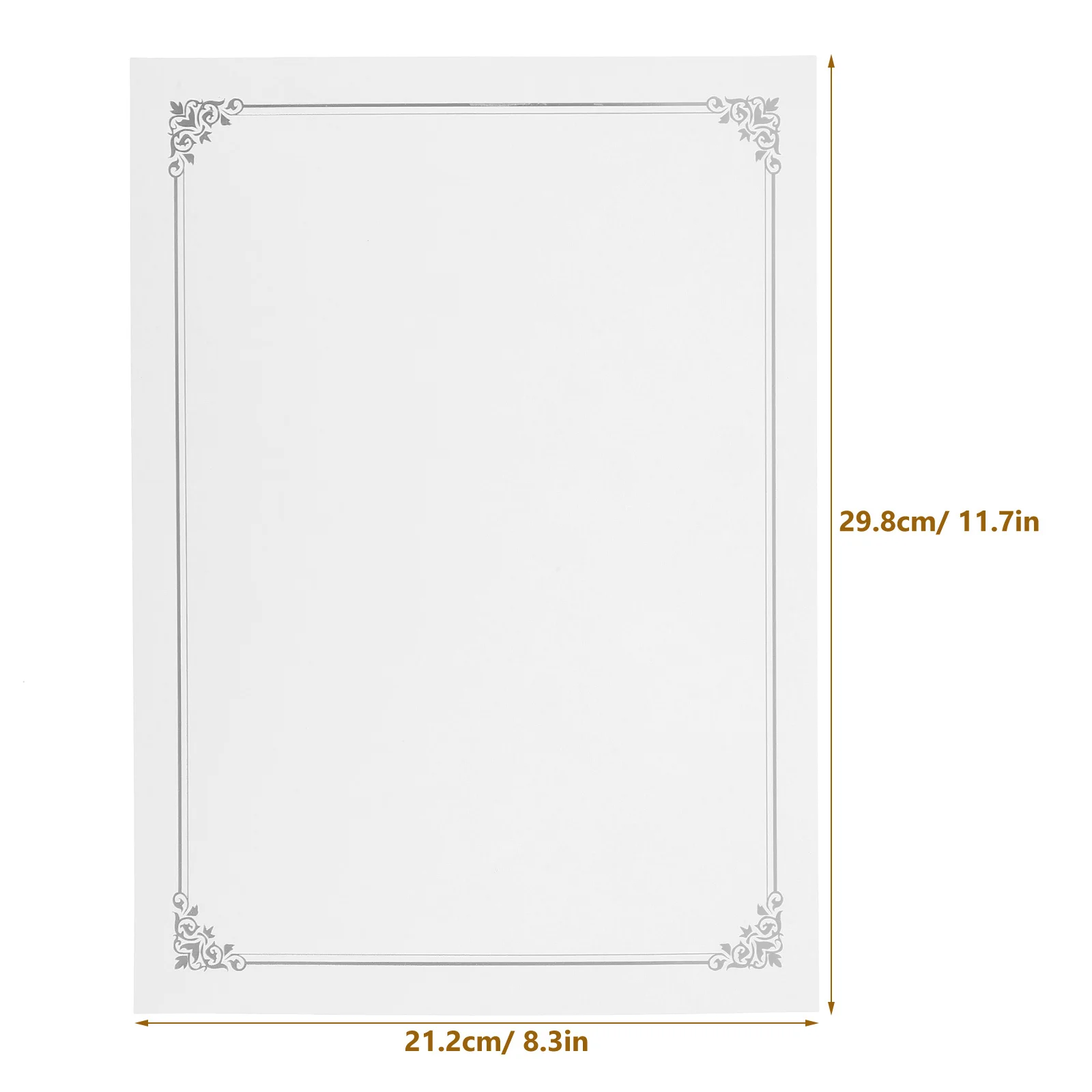10 قطعة شهادة دبلوم فارغة ورقة الداخلية الأساسية السلس لحفل الجوائز التخرج التعرف على الموظفين المدرسة الشرف #2