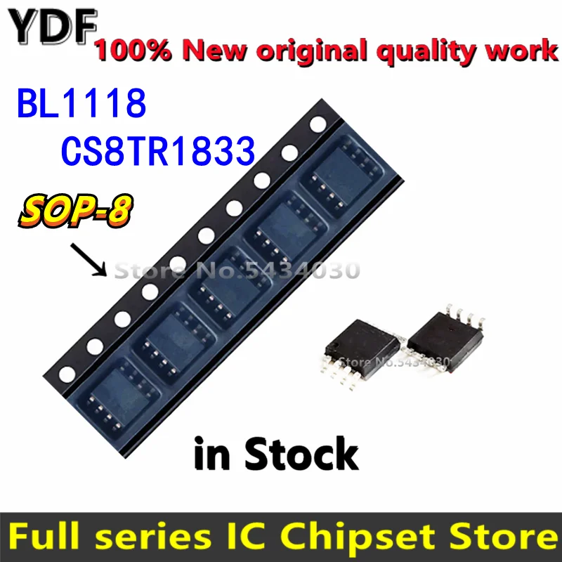 (20pcs) 100% New BL1118CS8TR1833 BL1118 1118 sop-8 Chipset