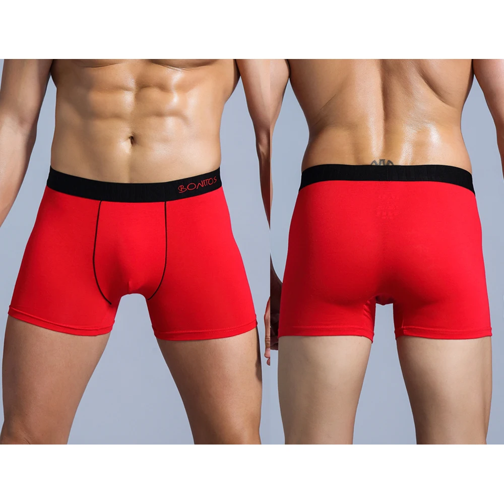 Mens Underwear Boxers 3pcs/lot Male Panties Cotton Boxershorts Men Solid Underpants Comfortable Brand Shorts