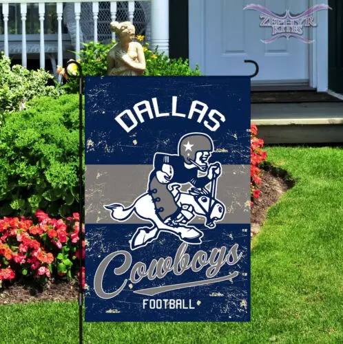 Vintage Dallas Cowboys garden flag 12