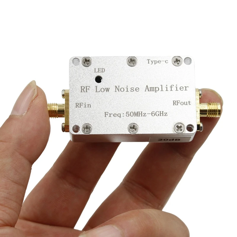 50M-6Ghz 30Db RF Low Noise Amplifier LNA Drive Receiver Signal HAM Radio FM VHF UHF SDR LNA Amplifier