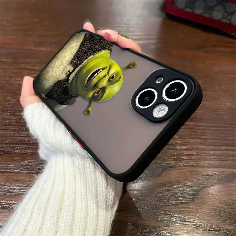 Divertente Film S-Shrek Opaco Cassa Del Telefono Per Redmi NOTE 14 13 12 12S 11 11T 11S 10 10S 9T 9 9S 10X PRO PLUS TPU Caso FAI DA TE Borsette
