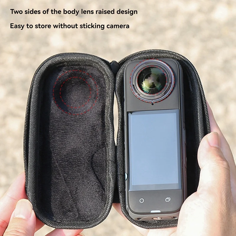 ABGZ-Suitable For Insta360 ONE X4 Sports Camera Protective Case Mini Storage Box, Lightweight Splashproof And Shockproof