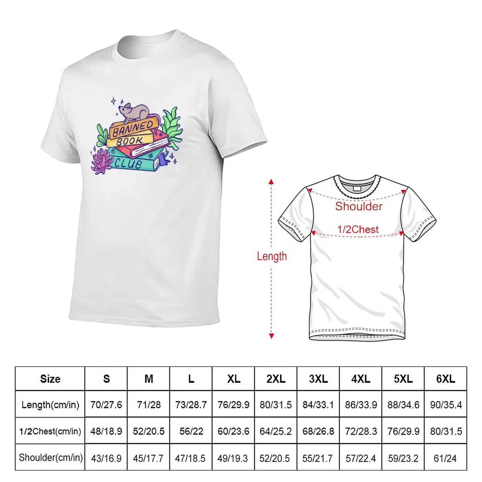 Banned Book Club T-Shirt summer tops cute tops shirts men