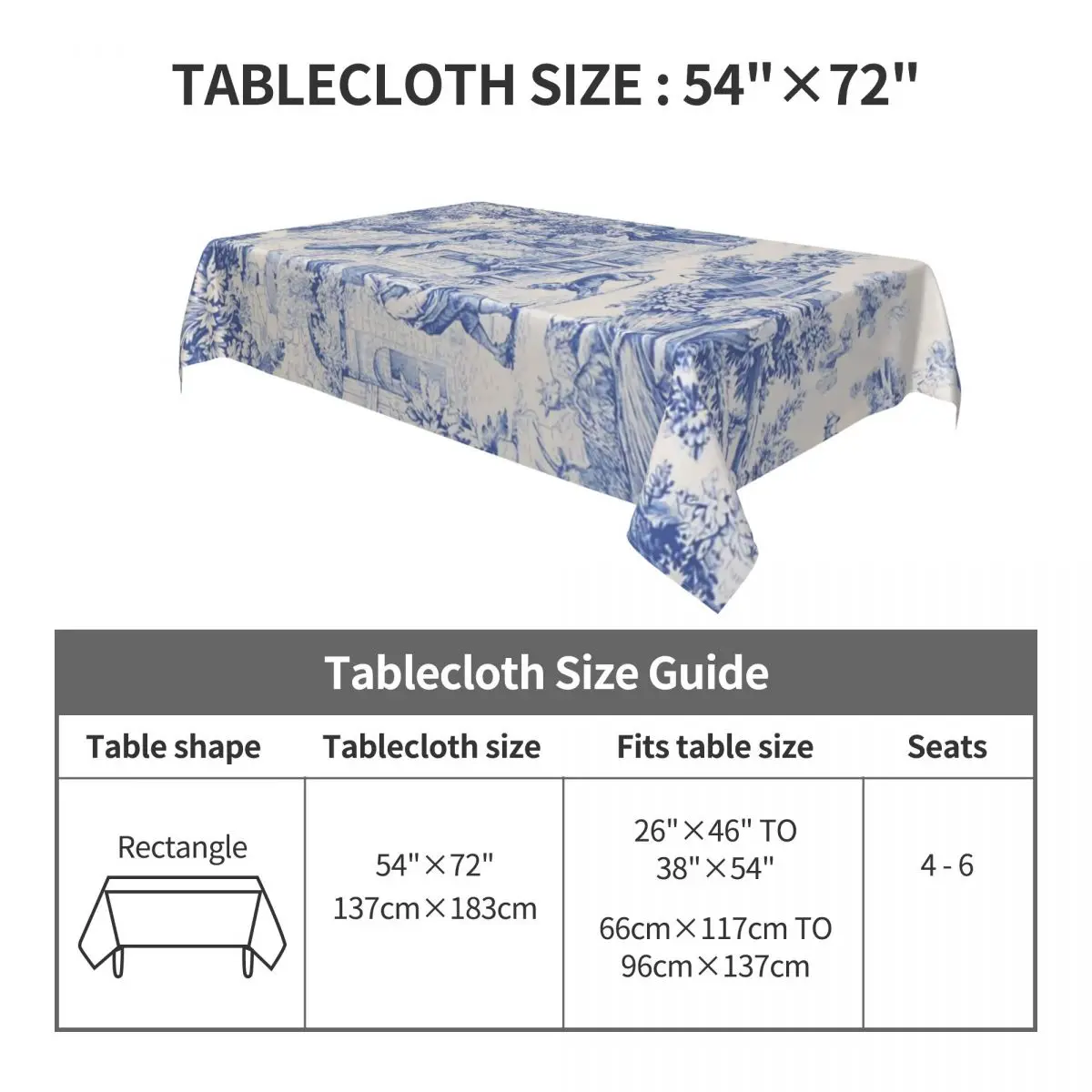 Rectangular Tablecloth Tablecloth Fit 40\