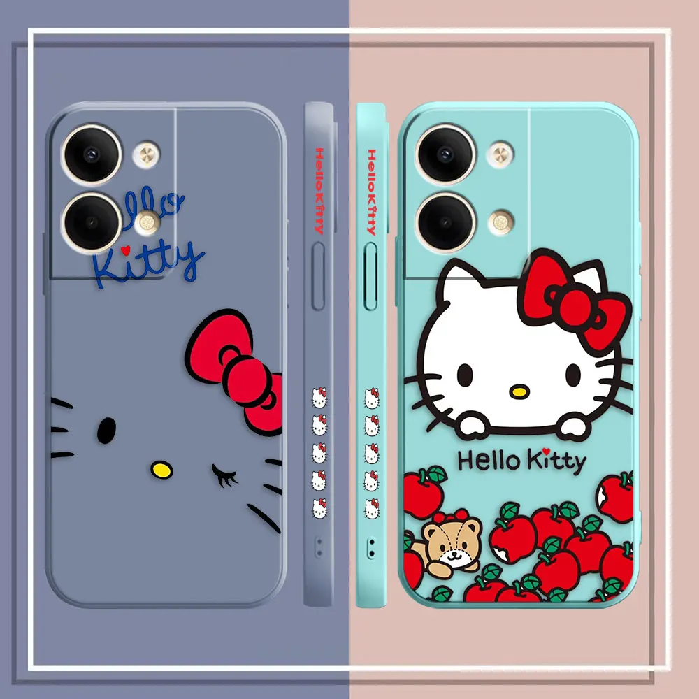 Phone Case For OPPO RENO 8 7 9 6 7SE 5 4 4SE 4 3 4G 5G PRO PLUS Colour Simple Case Cover Funda Cqoue Shell Cute H-Hello K-Kitty