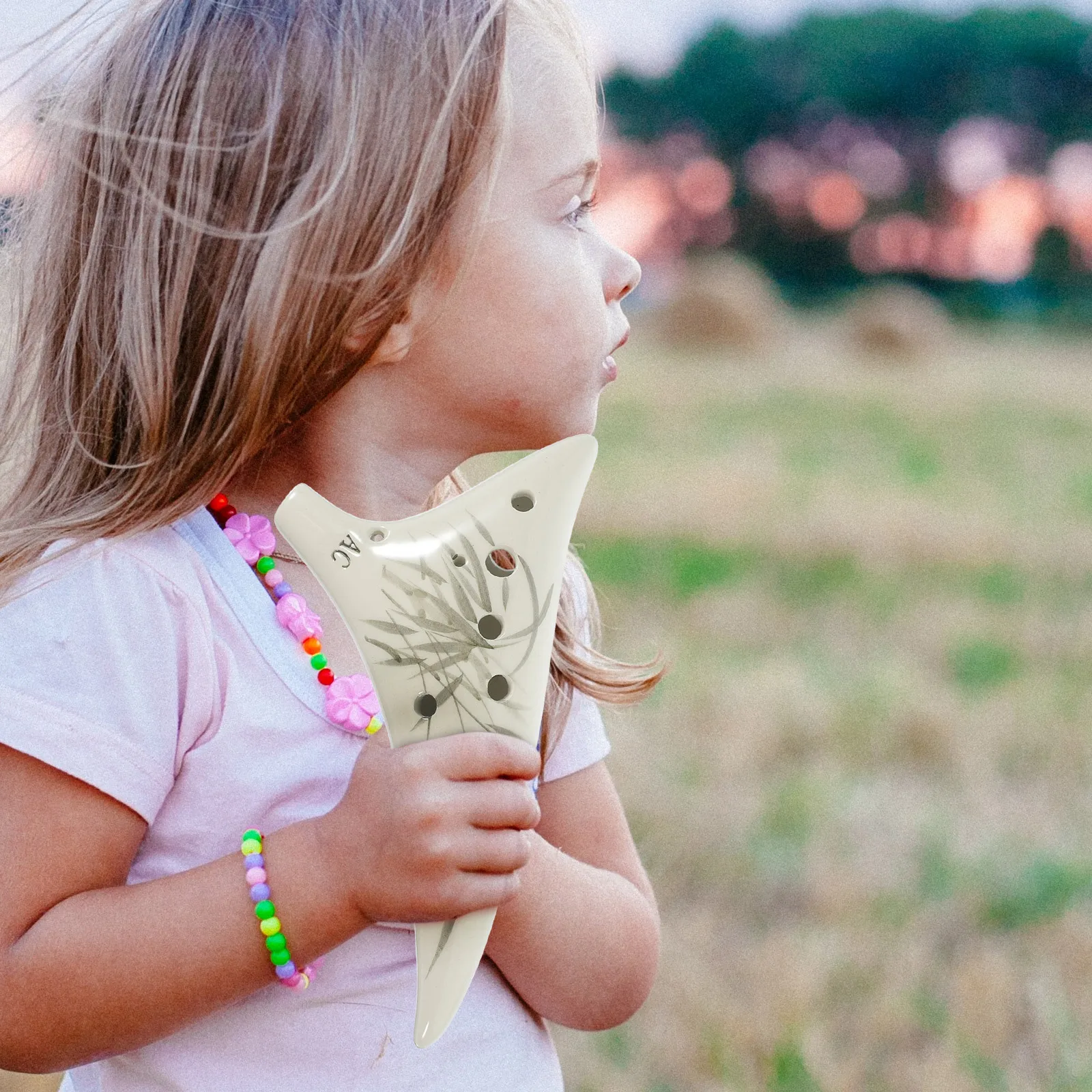 12 فتحة من السيراميك الأكرينا للمبتدئين أداة موسيقى ألتو المهنية المحمولة خفيفة الوزن مع حقيبة واقية