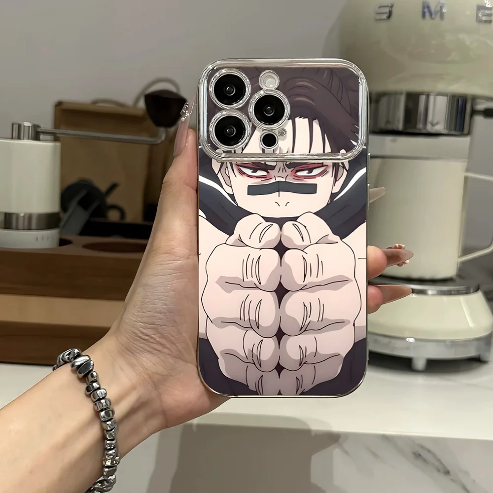 Phone Case For Samsung Electroplated Large C-Choso J-Jujutsu K-Kaisen Anime Window LensA22 A23 A32 A51 A20 4G 5G Shell