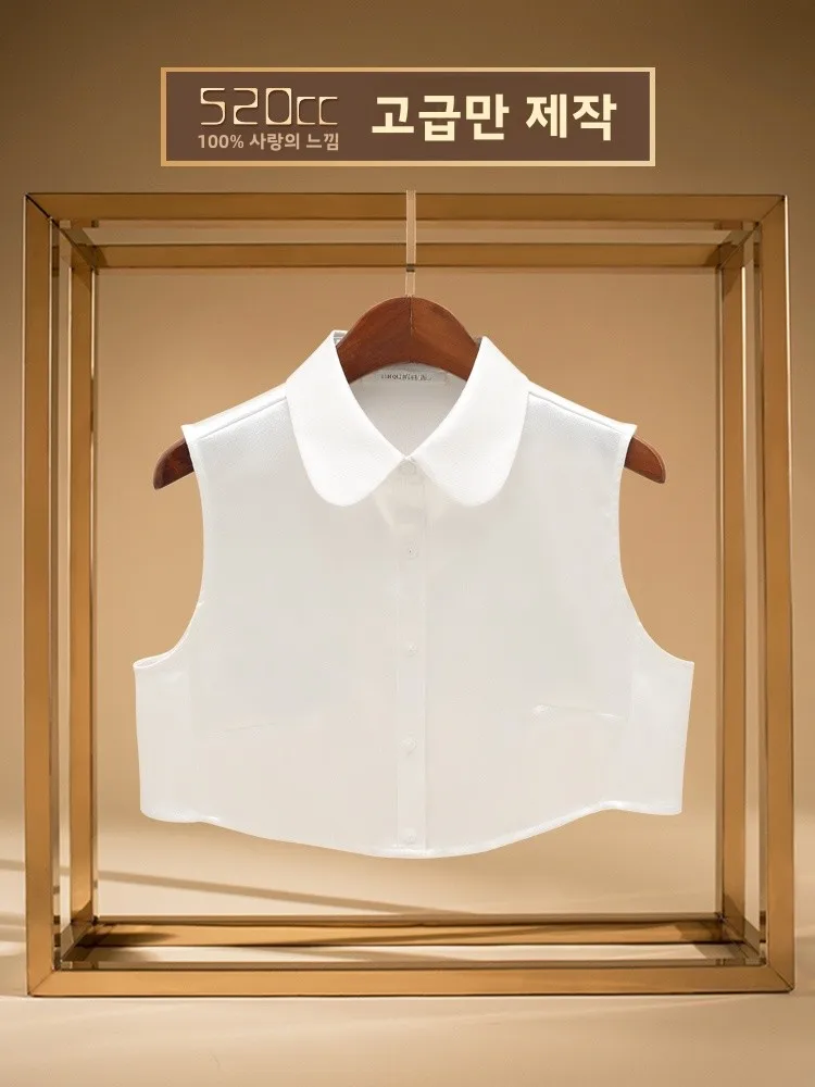 women's-ort-round-ne-fake-collar-high-gloss-base-irt-versatile-anti-aging-faionable-accory-casual-sle-gift-box