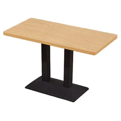 

A Modern Casual Kitchen Iron Leg Plywood Marble Wood Veneer Restaurant Coffee Shop Cafe Hotel Bar Wooden Dining Table
