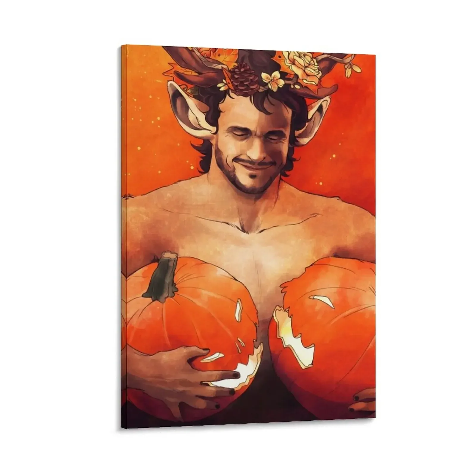 

Pumpkin Prince Canvas Painting decorative pictures for the room decorative wall poster aesthetic room