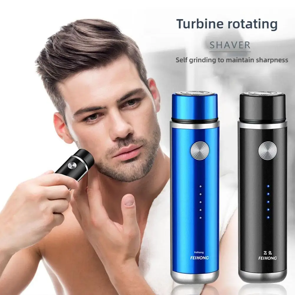 Mini Portable Electric Usb Rechargeable Shaver Mens Waterproof Onboard Razor Travel Goods Waterproof Razor Razor Portable K6N0