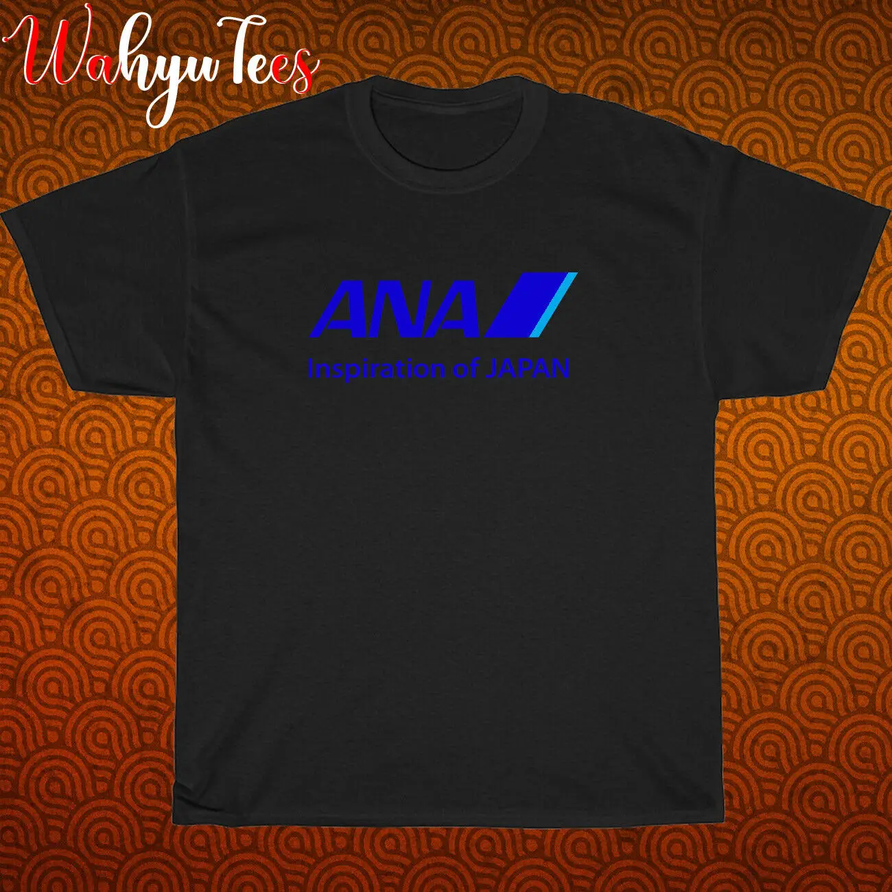 New Shirt ANA - All NIppon Airways Logo Black/Navy/Grey/White T-Shirt Size S-5XL