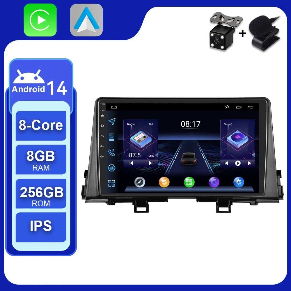 4G LTE WIFI DSP Android 14 1DIN For KIA Morning picanto 2017 2018 2019 2020 car Multimedia Radio palyer no dvd 2din Camera DVR