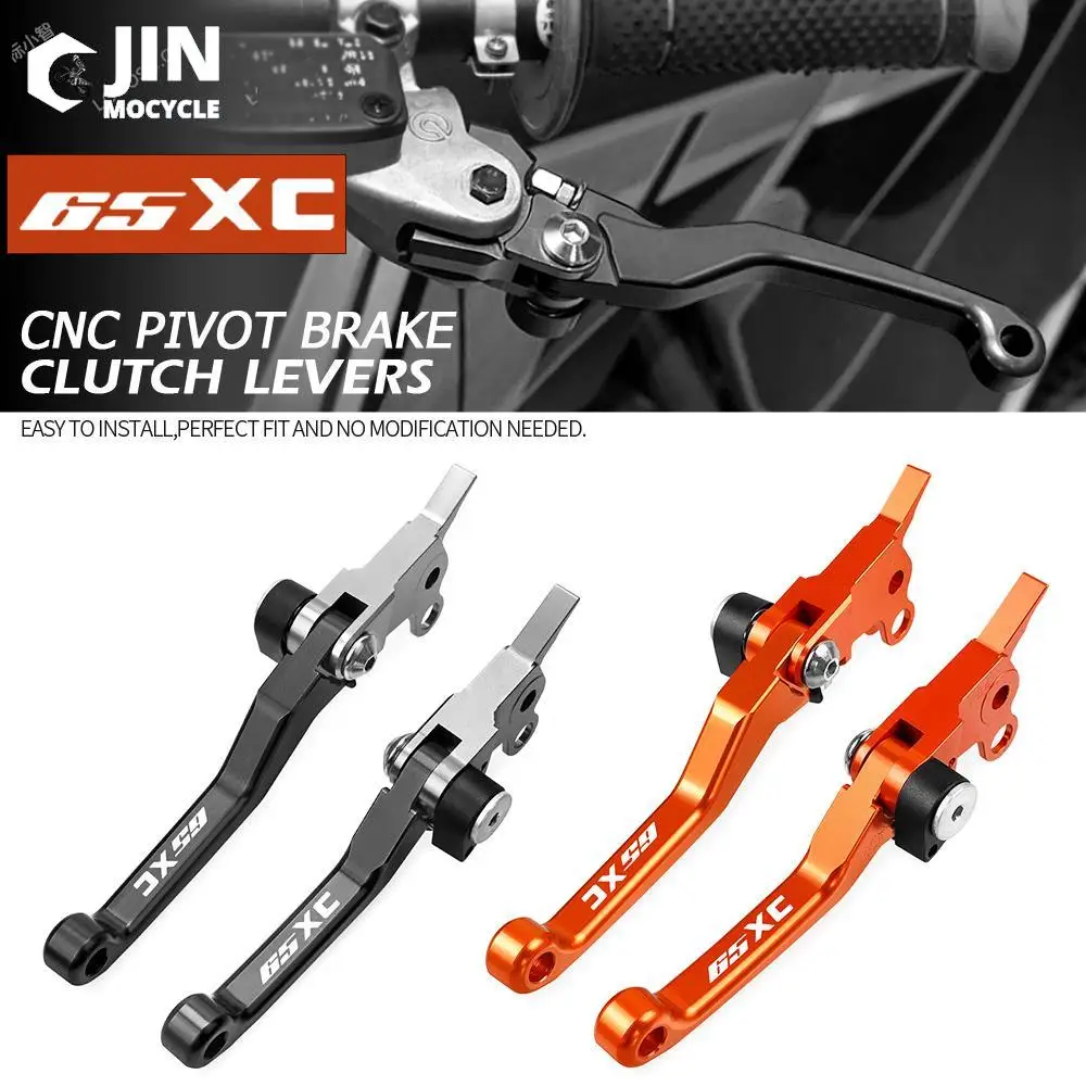 

65SX Motocross Foldable Pivot Dirt Bike Brake Clutch Levers Cable Lever Handle For 65 XC 2004 2005 -2018 Motorcycle Accsessories