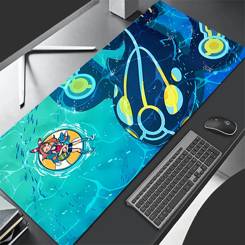 XXL New Mouse Pad Gaming Carpet Anime Keyboard Pads Rug PC 900x400 Mousepad P-pokemonS Laptop Extended Desktop Mat for Best Gift