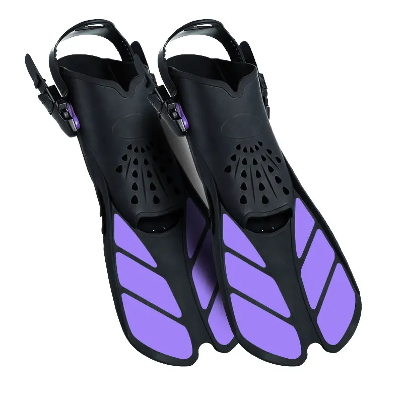 

Underwater Sports Swimming Fin Rubber Training Short Blade Diving Snorkeling Fin Adjustable Medium Diving