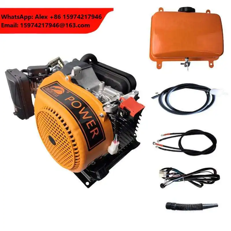 Small 48V-72V Range Extender 1200W-5000W Variable Frequency Portable 60V 4-Stroke 50 Hz Electric Vehicle Generator Auto Start