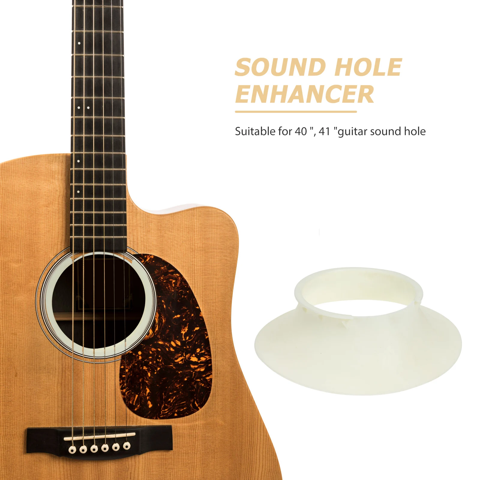 

Guitar Tone Enhancer Auxiliary Device Soundhole Cover Instrument Accessories Timbre Intensifier for