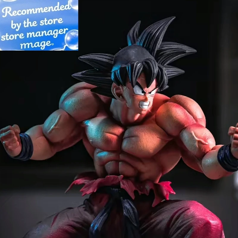 

21cm Dragon Ball Z Son Goku Anime Figure Kaioken Action Figurine Pvc Statue Collection Model Decoration Ornaments Toys Gift
