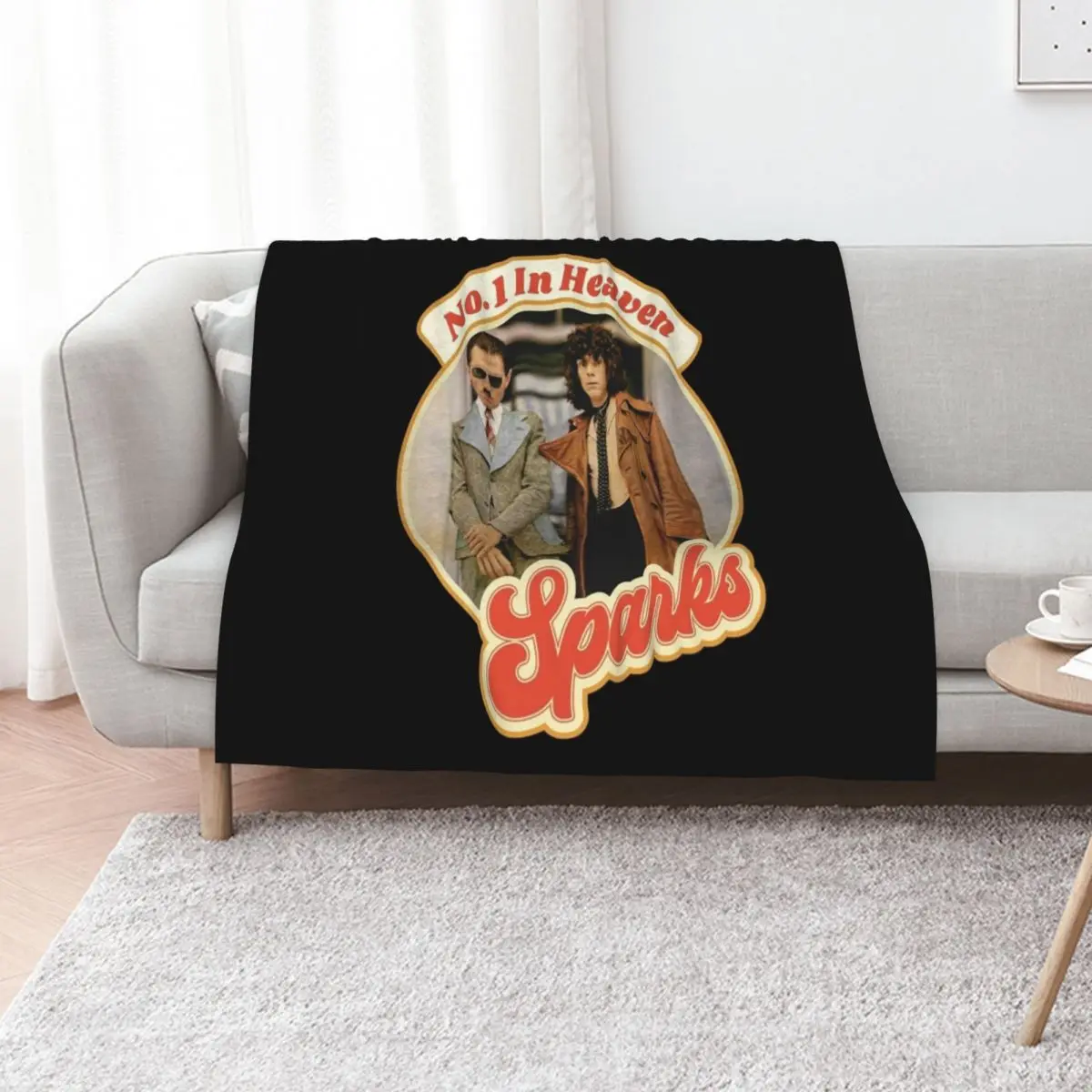 Retro Retro Sparks Band Heaven Tribute Halloween Throw Blanket Plaid Kid'S Camping Bed linens Thin Blankets