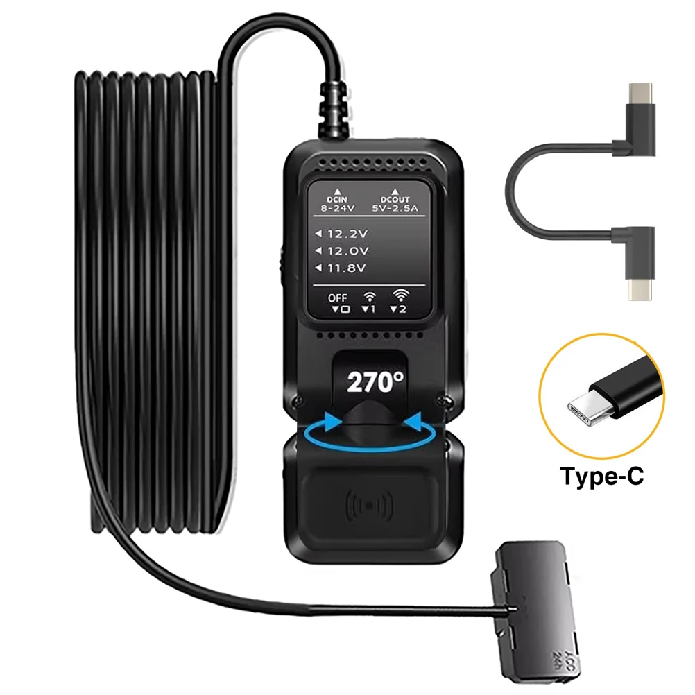 Driving Recorder Dedicated 24h Radar Detection Parking Monitor OBD Hardwire Kit TtpeC Interface for 70mai AZDOME DDPAI Dash Cam