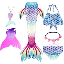 Girls Mermaid Swimsuit with Tail #2